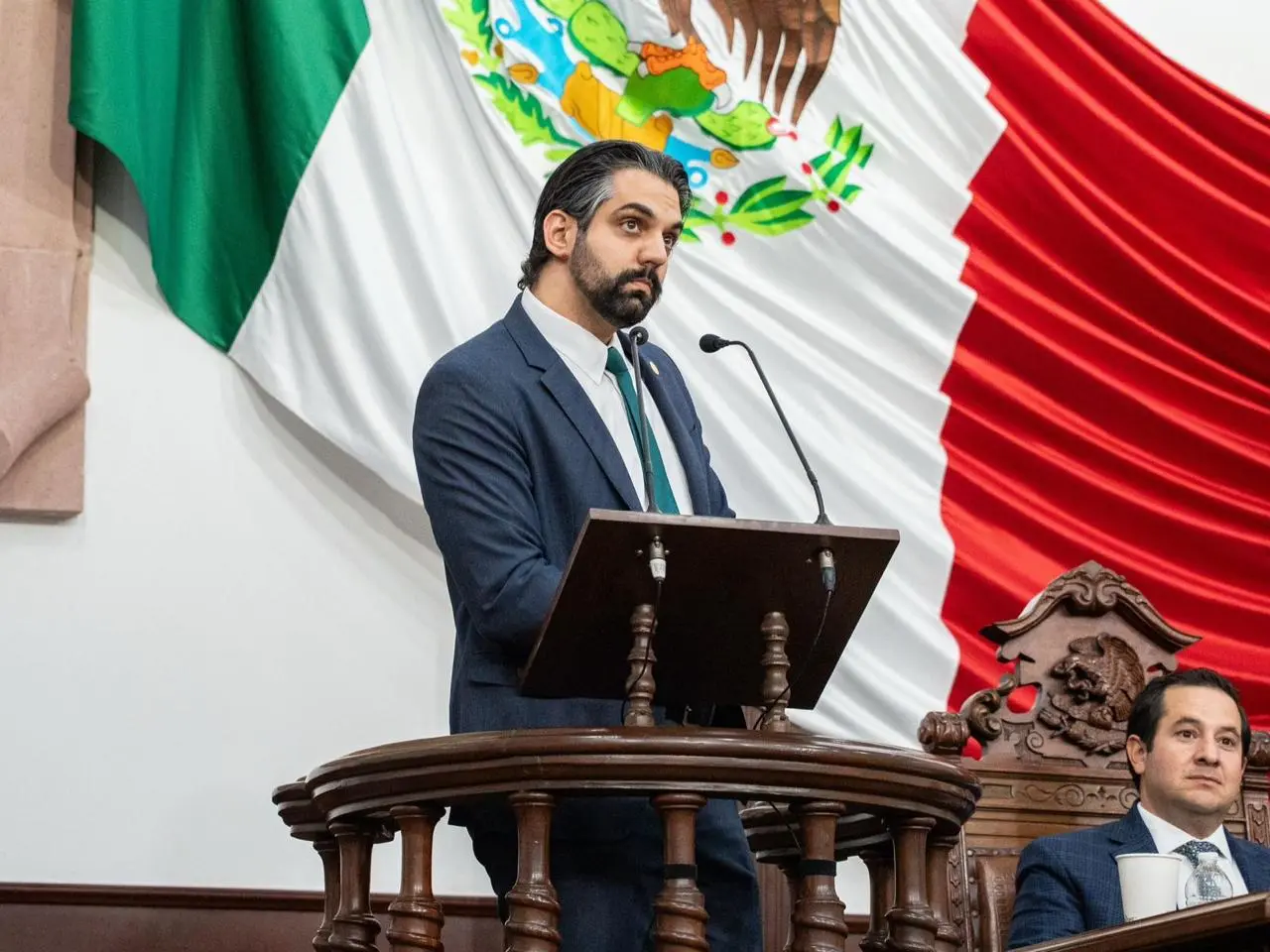 El diputado Antonio Attolini criticó al alcalde Román Cepeda por el proyecto de drenaje pluvial. (Fotografía: Cortesía)