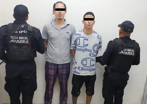 Detienen a dos hombres con droga durante operativo en Juárez