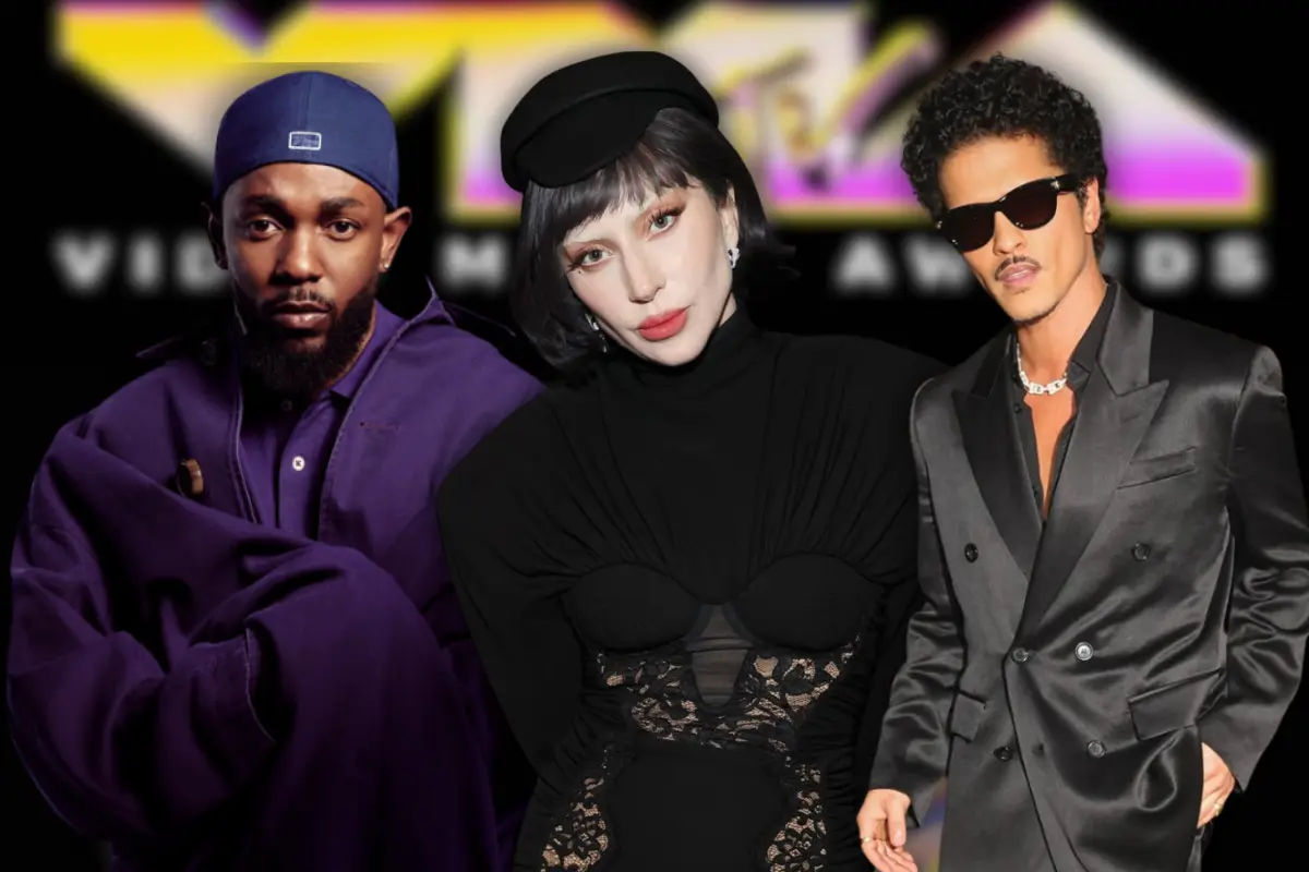 MTV VMAs 2025 (Foto: Web mtv.com / applemusic.com / IG @ladygaga, @brunomar / Canva)