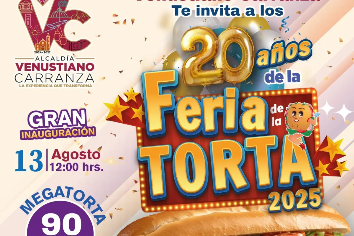 La Feria de la Torta se llevará a cabo en la alcaldía Venustiano Carranza. Foto: FB Evelyn Parra