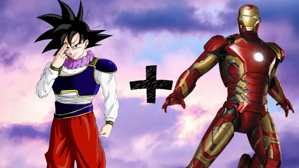 Así se vería la fusión entre Iron Man y Gokú como una sola persona, según la Inteligencia Artificial
