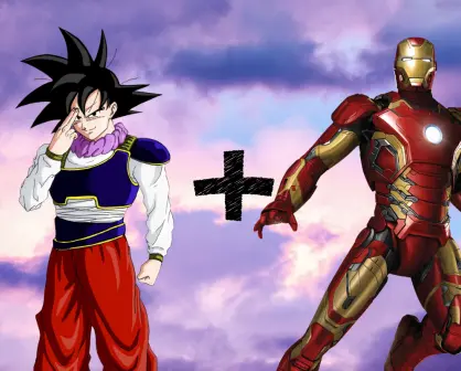 Así se vería la fusión entre Iron Man y Gokú como una sola persona, según la Inteligencia Artificial