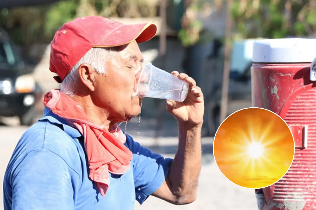Autoridades recomiendan prevenir golpes de calor, porque puede resultar mortal. Foto: Gobierno del estado / Canva