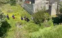 Policías rescatan a adolescente que cayó en un barranco en Milpa Alta; fue trasladada vía aérea al hospital