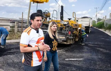 Raúl Cantú impulsa obra de pavimentación que mejorará vialidad en Salinas Victoria