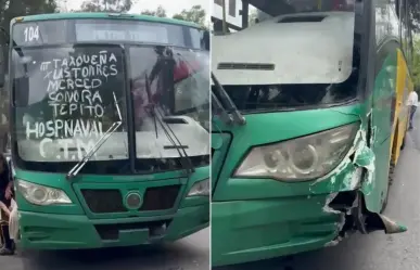 VIDEO | Fuerte accidente en Gustavo A. Madero: camión de transporte público choca con auto