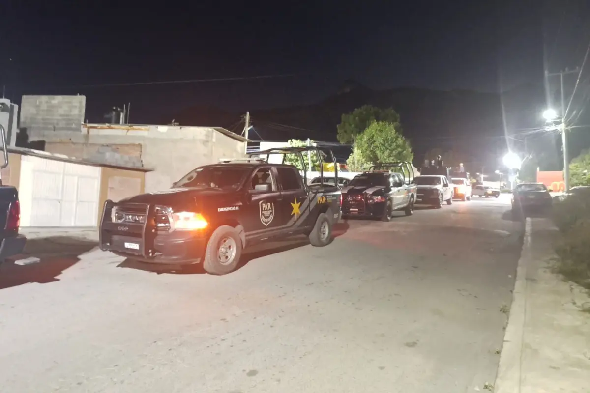 En la revisión completa de la propiedad, se localizó un arma de fuego calibre 22, una rifle, una báscula gramera, además de un par de loros tamaulipecos./Foto: Cortesía FGE