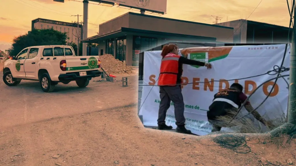 ¿Construcción sin permisos? Gobierno suspende obra de plaza comercial