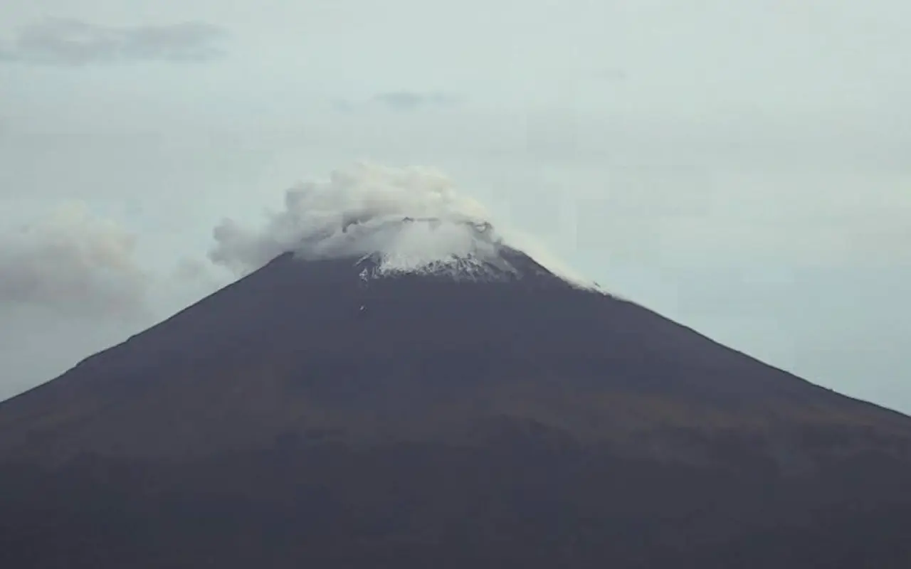 Volcán Popocatépetl. Foto: Servicio Meteorológico Nacional