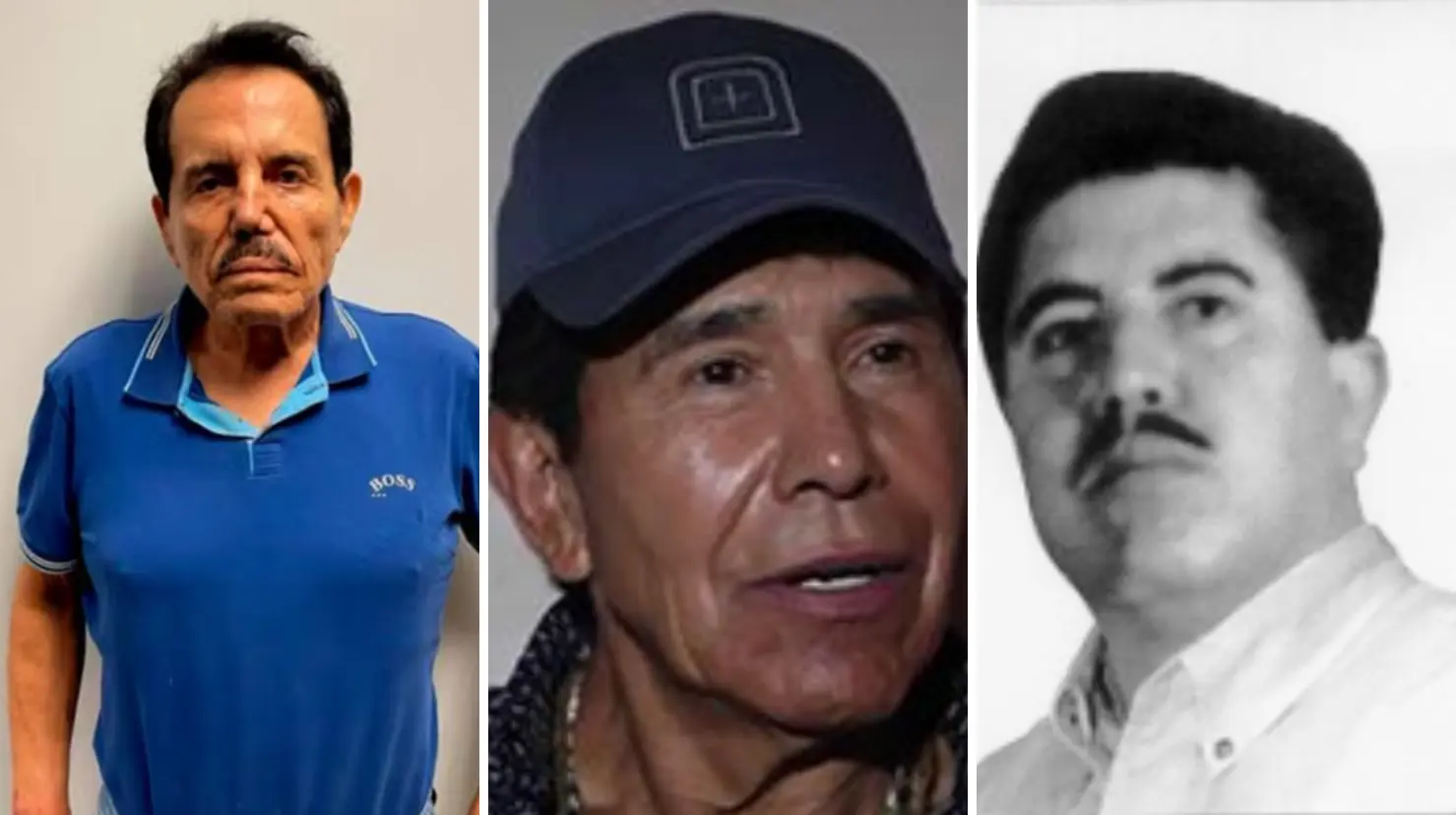 Caro Quintero, Mayo Zambada y Vicente Carrillo libran pena de muerte en EEUU. Foto: Canva | DEA | Cortesía.