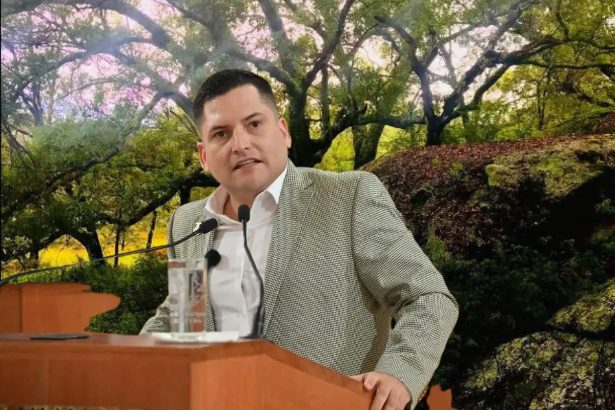 Diputado Erik Iván Agúndez Cervantes, del PVEM, dice estar a favor de proteger la Sierra de la Laguna. Fotos: Facebook | Congreso del Estado | Canva.