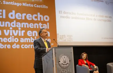 Santiago Nieto impulsa combate a la corrupción en conferencia magistral