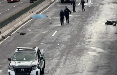 Motociclista muere arrollado en la México-Toluca; el responsable huyó del lugar