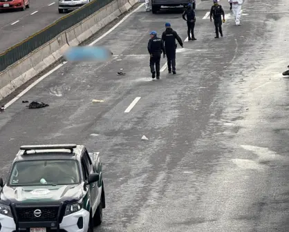 Motociclista muere arrollado en la México-Toluca; el responsable huyó del lugar