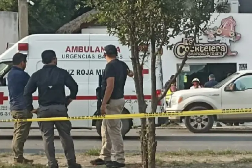 El atentado ocurrió en un conocido restaurante de la capital de Tamaulipas. Foto: Pedro Torres