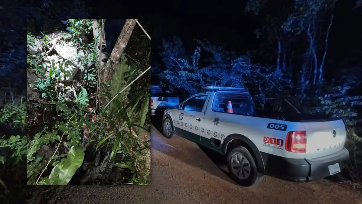 Los tres estudiantes lograron salir a salvo del cenote Foto: Redes Sociales