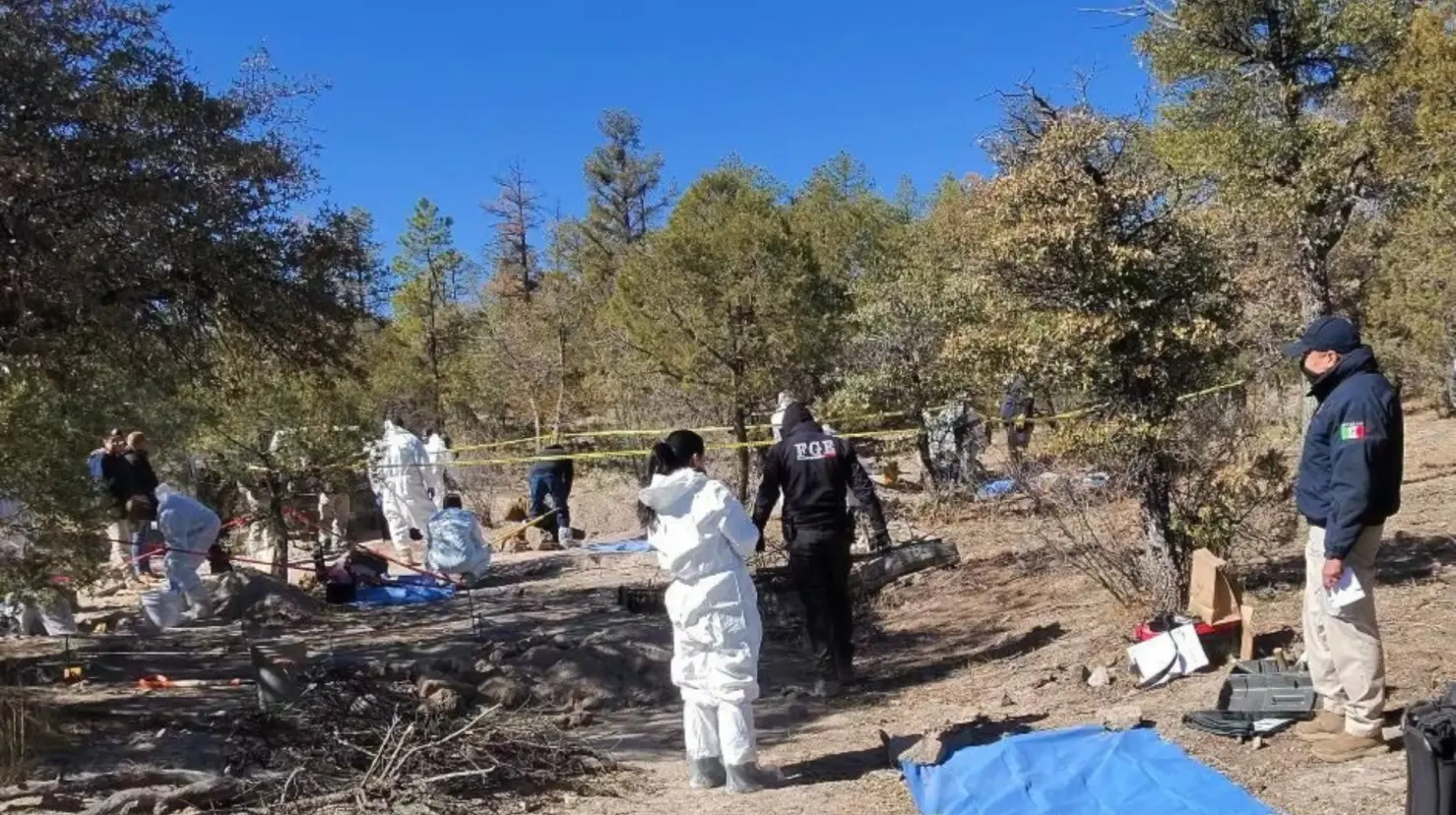 Identifican restos de hombre desaparecido en 2023 en fosa clandestina de “El Willy”. Foto: FGE Chihuahua