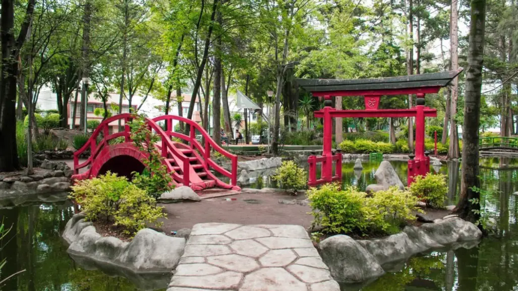 Descubre el olvidado parque japonés escondido en CDMX con arquitectura nipona y peces Koi reales