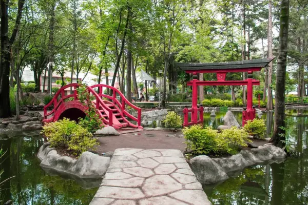 Descubre el olvidado parque japonés escondido en CDMX con arquitectura nipona y peces Koi reales