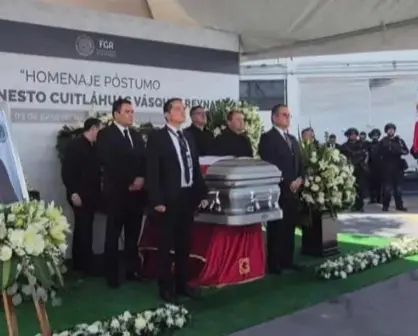 En oficinas de la FGR de Reynosa hacen homenaje de cuerpo presente a su delegado abatido en atentado