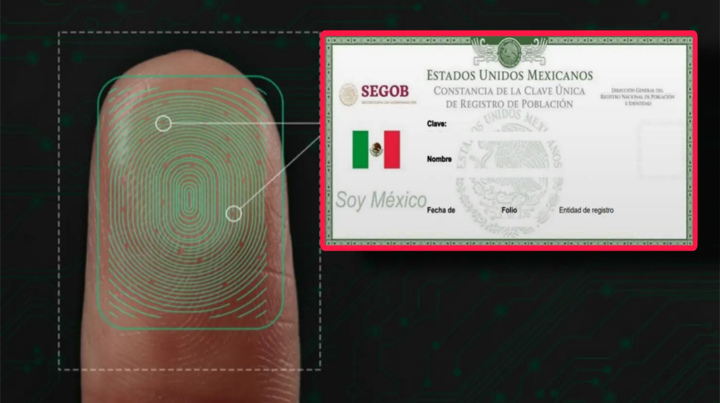 La CURP Biométrica será el nuevo mecanismo de identidad en Edomex. Imagen: Freepik/Consulado de México