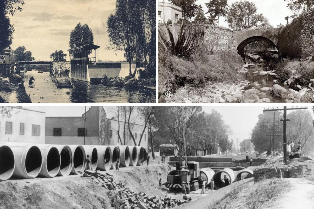 Ríos antiguos de CDMX. Foto: X (Memorias CDMX) | Canva