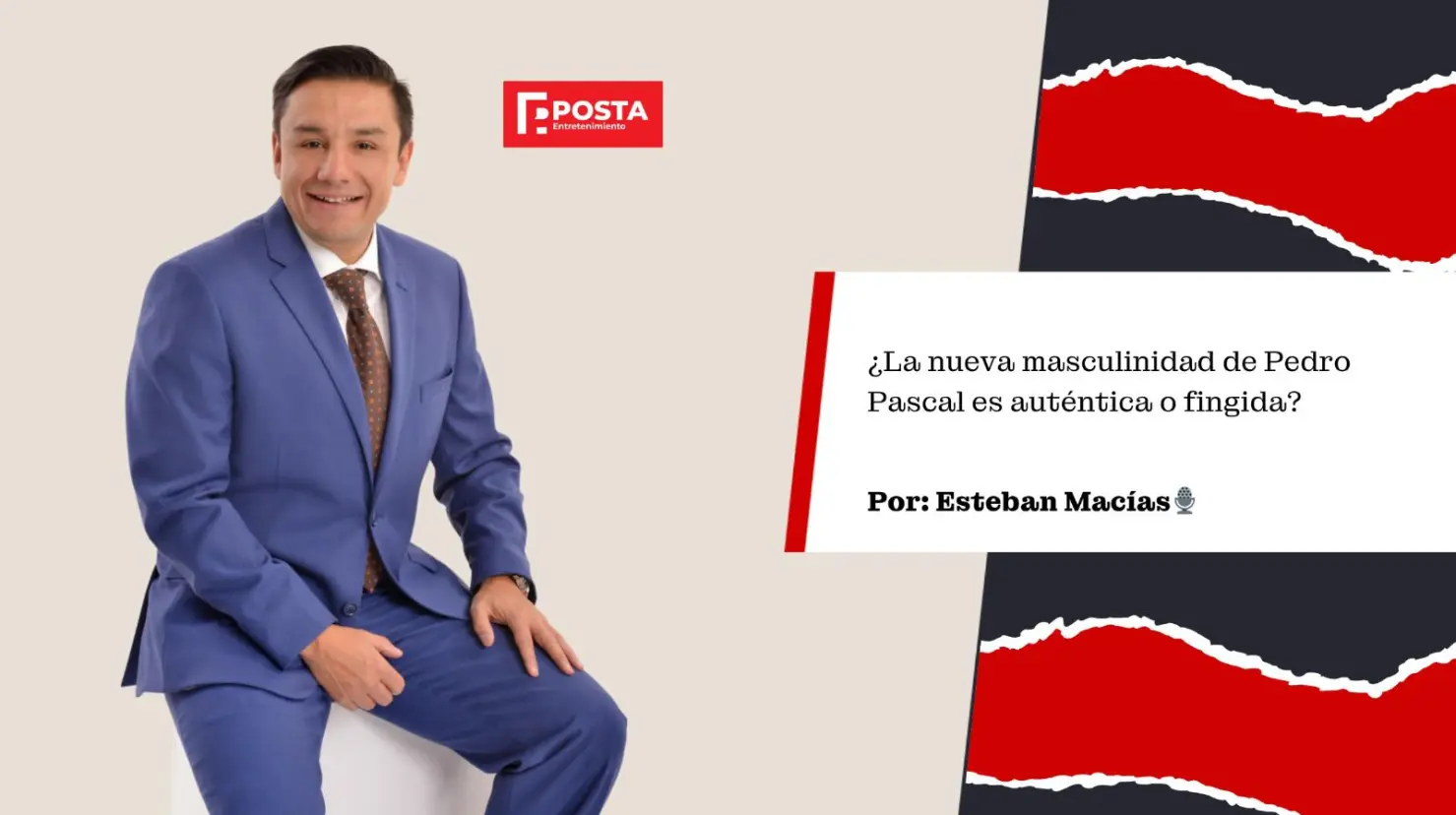 Esteban Macías habla sobre el encuentro que tuvo con el actor Pedro Pascal, con quien fue criticado tras su entrevista, además habla de la nueva masculinidad del actor. / FOTO: IG Esteban Macías