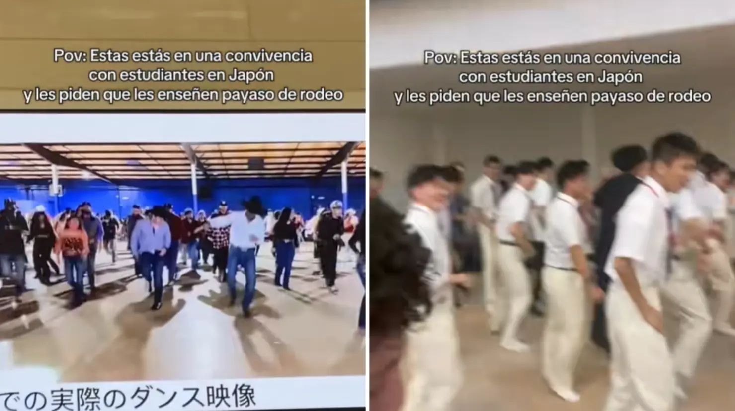 VIDEO | Estudiantes japoneses aprenden el ‘Payaso de Rodeo’ gracias a maestro mexicano. Foto: TikTok