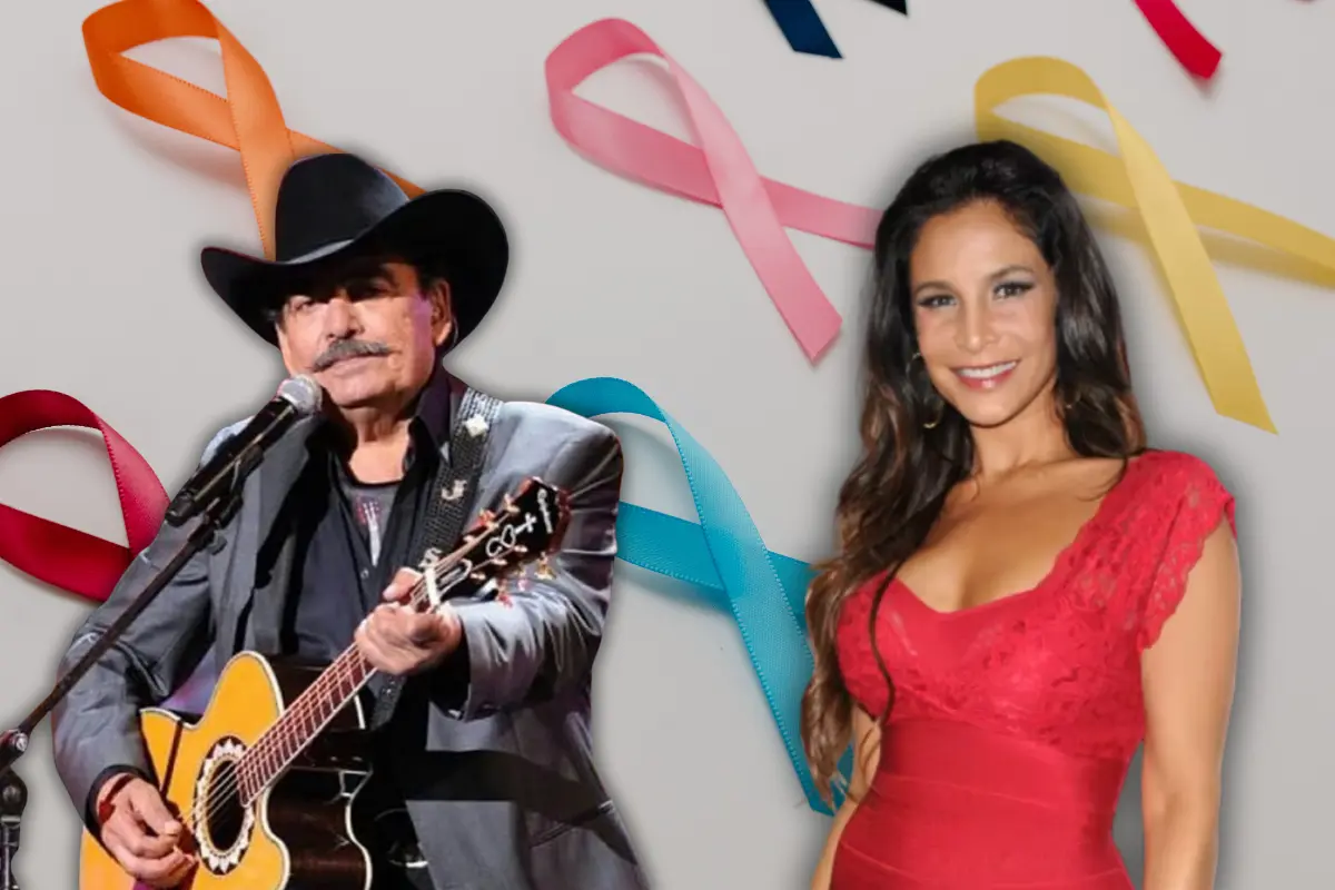La huella del cáncer en el espectáculo: (Foto: IG @joansebastian / Web,  alfombra roja de la fiesta VIP / Canva)