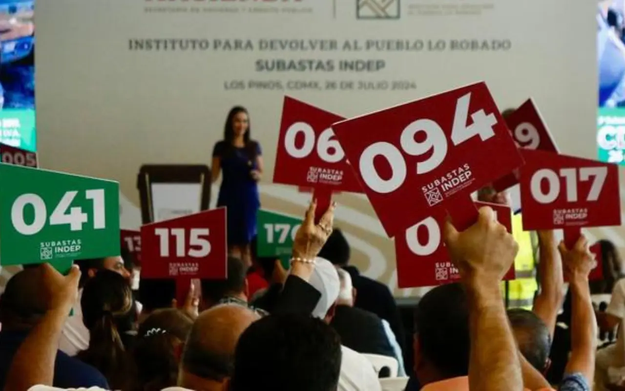 Subasta del Indep. Foto: Gobierno de México