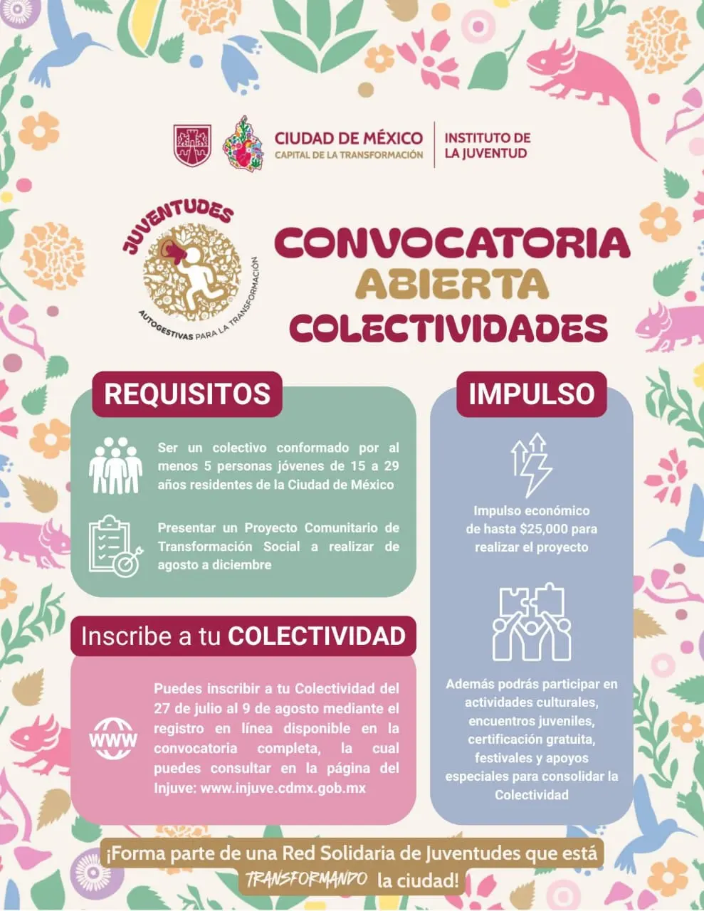 Convocatoria de proyectos del INJUVE. Foto: X @Injuve