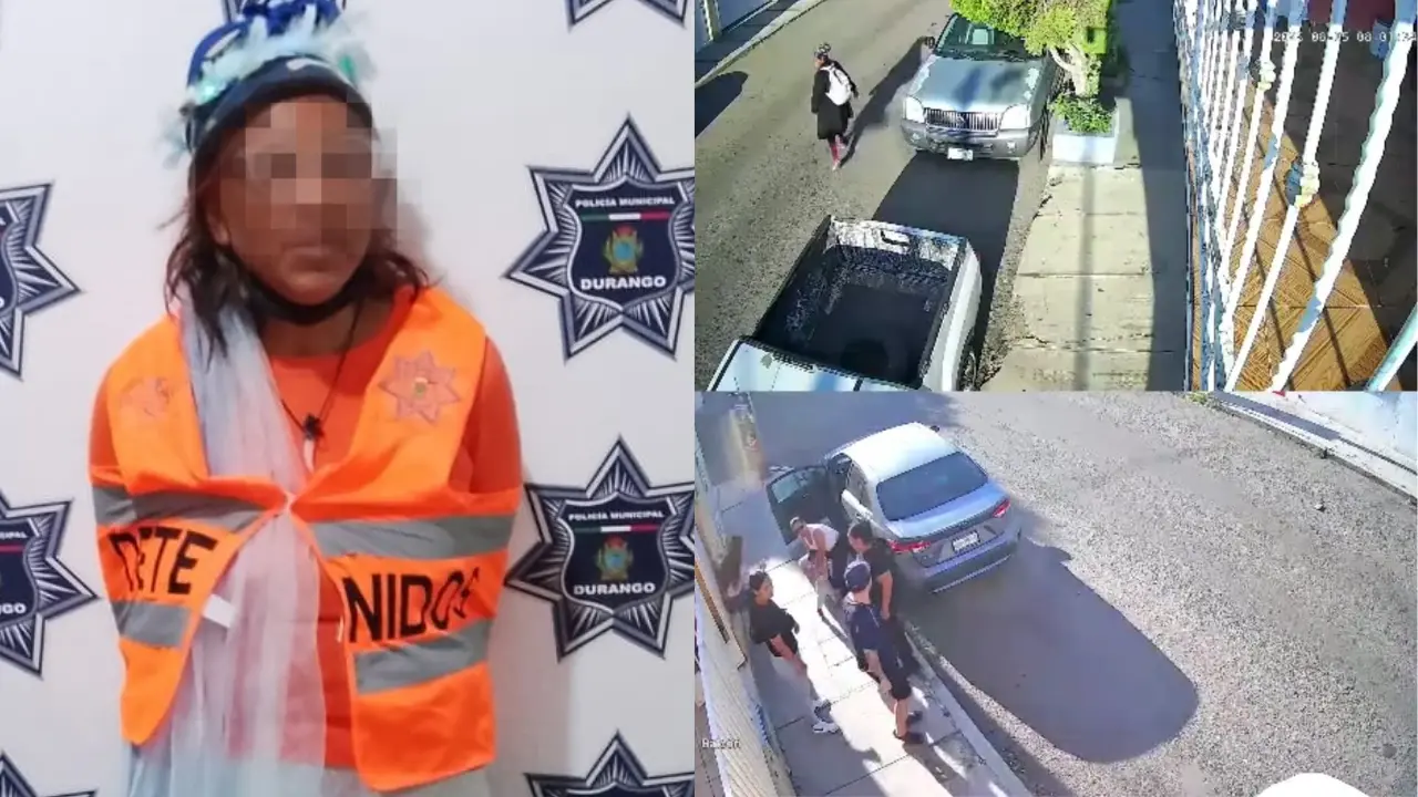 Laura Patricia fue detenida por policías municipales y entregada al Ministerio Público. Foto: Especial.