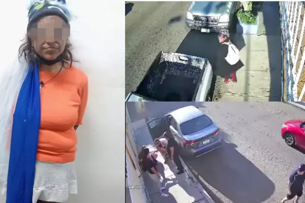 Detienen a mujer captada en video agrediendo a madre con bebé en brazos