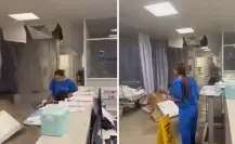 VIDEO | Techo colapsa en Hospital de Ixtapaluca y casi cae sobre un paciente