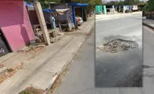 Vecinos denuncian baches de más de 2 meses en El Roble Agrícola, al sur de Mérida