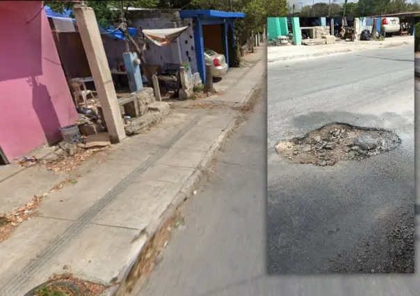 Vecinos denuncian baches de más de 2 meses en El Roble Agrícola, al sur de Mérida