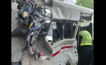 Accidente en Mérida hoy: choque entre moto de la SSP y combi deja 12 lesionados en el Centro