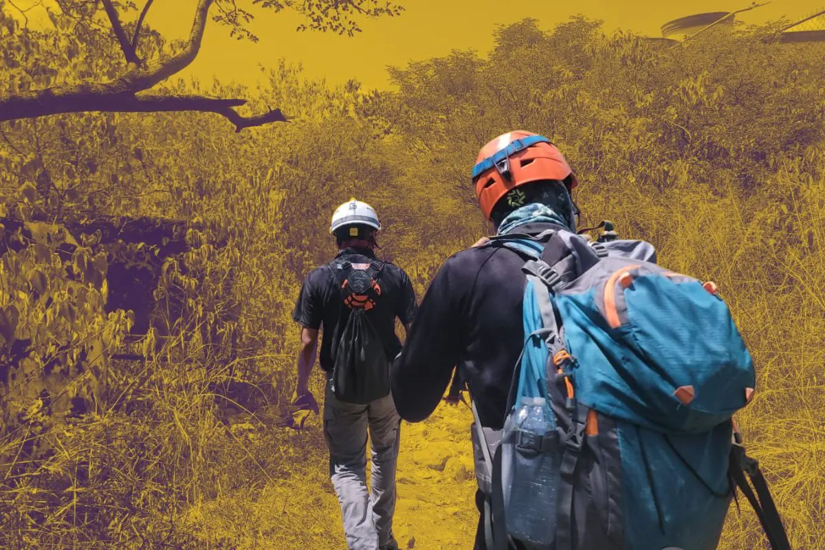 Elementos de PC realizando el rescate Foto: Canva