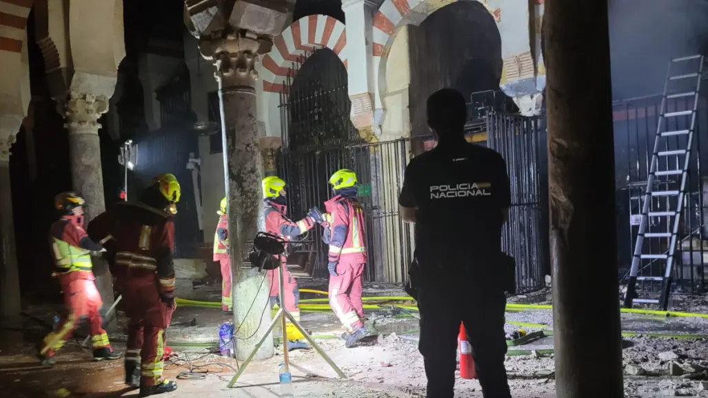 Video l Así quedó la Mezquita de Córdoba tras el incendio