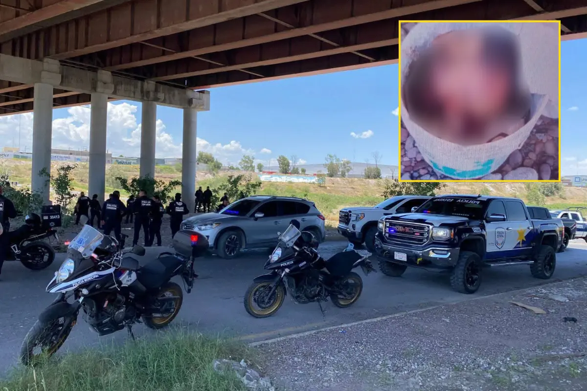 Hallan restos humanos en puente Solidaridad, que une Torreón y Durango./Foto: Policía de Coahuila
