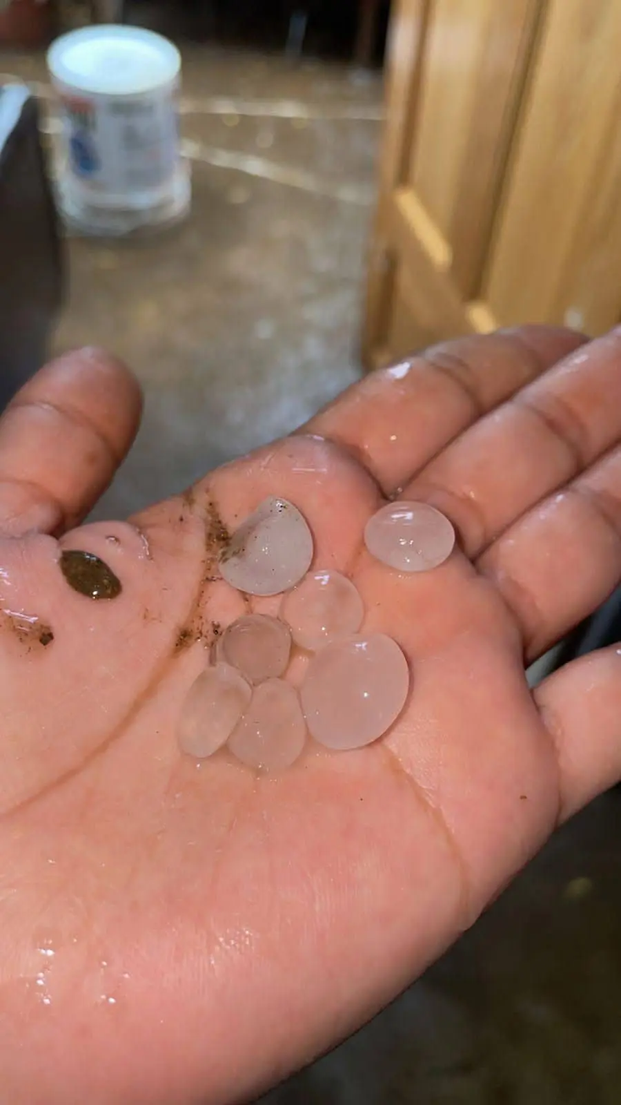 Granizo en La Paz. Foto: cortesía.