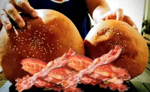 El puesto de Durango que vende las hamburguesas con más tocino en todo México