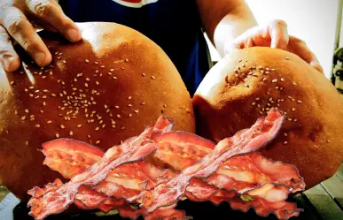 El puesto de Durango que vende las hamburguesas con más tocino en todo México