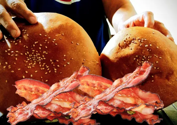 El puesto de Durango que vende las hamburguesas con más tocino en todo México