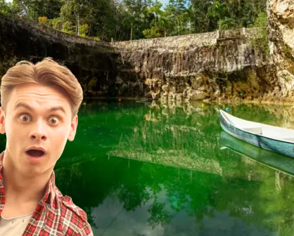 Este es el cenote cerca de Cancún donde se hallaron dientes de megalodón