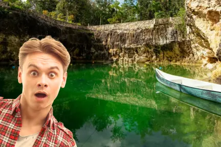 Este es el cenote cerca de Cancún donde se hallaron dientes de megalodón Este es el cenote cerca de Cancún donde se hallaron dientes de megalodón