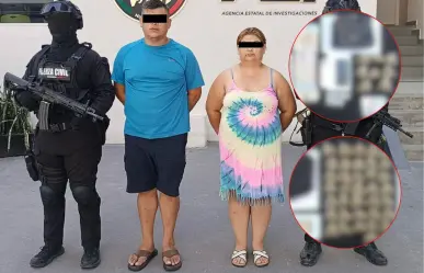 Detienen a pareja con droga en colonia al norte de Monterrey
