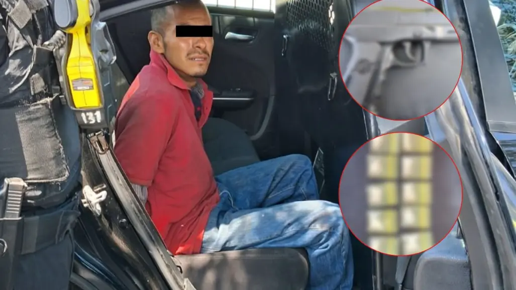 Policía de Monterrey arresta a hombre armado en colonia privada