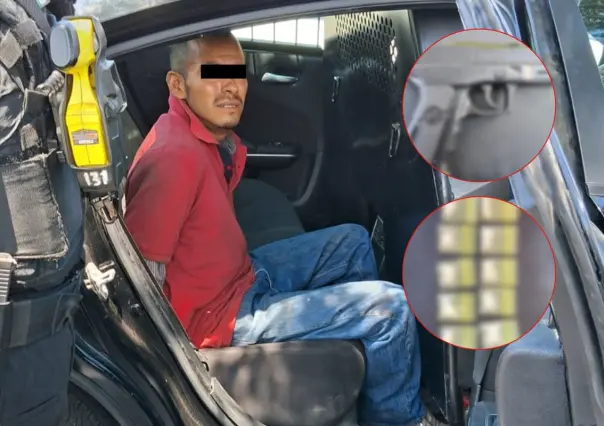 Policía de Monterrey arresta a hombre armado en colonia privada