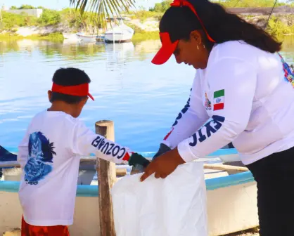 Retiran casi media tonelada de basura del puerto San Crisanto–Chabihau en Yucatán